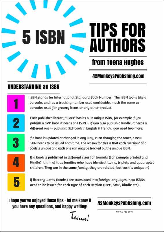 Isbn Tips For Authors Monkeyspublishing Com Monkeyspublishing Com